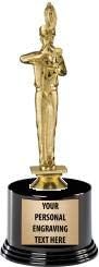 Crown Awards Marching Band Trophies with Custom Engraving, 7.25' Personalized Marching Band Bugle Trophy On Deluxe Round Base