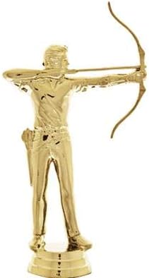 Crown Awards Archery Trophies with Custom Engraving, 6' Personalized Male Archery Trophy On Black Base Prime