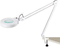 Magnifiers, 30 Led Magnifying Glass Clamp Lamp,5X Magnifier Lens,Metal Hose Adjustable Swivel Arm Clamp Light for Desk, Table,Craft, Jewelry,Sewing