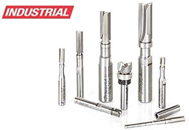 Amana Tool - AMS-600 8-PC Flush Trim Plunge Template with Upper Ball Bearing Guide Router