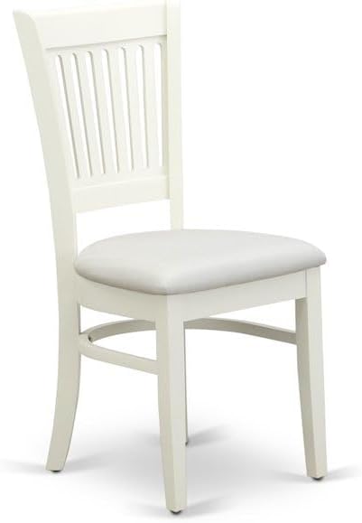 Furnifact White Solid Wood 3 Piece Set with Chairs, Compact Table and Chairs for 2, Ideal Small Kitchen or Dinette Table for Breakfast and More