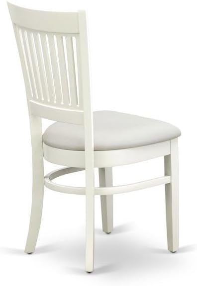 Furnifact White Solid Wood 3 Piece Set with Chairs, Compact Table and Chairs for 2, Ideal Small Kitchen or Dinette Table for Breakfast and More