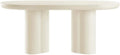 Modway EEI-6764-WHI Caspian 72' Oval Concrete Dining Table, White