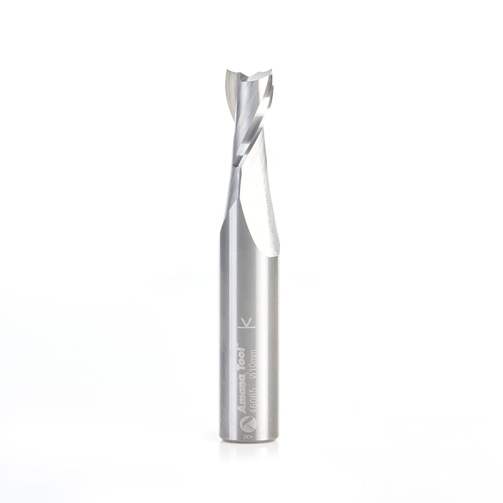 Amana Tool 46065 SC Spiral Plunge 10mm D x 3/4 CH x 1/2 SHK x 3 Inch Long 2 Flute Up-Cut Router Bit