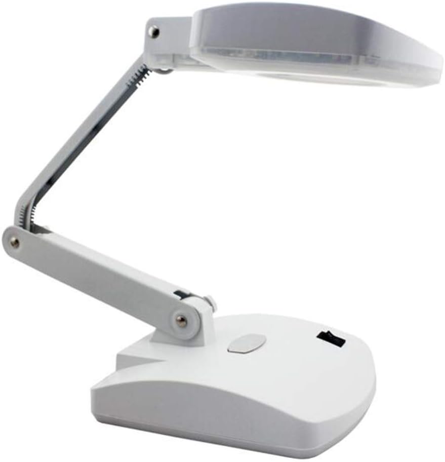 Magnifying Glass Lamp 56LED,3D,8D Lens –85mm Magnifier Light, Adjustable Swivel Arm,Height for Desk, Table, Task, Craft, Jewelry,Sewing,Workbeh A/A