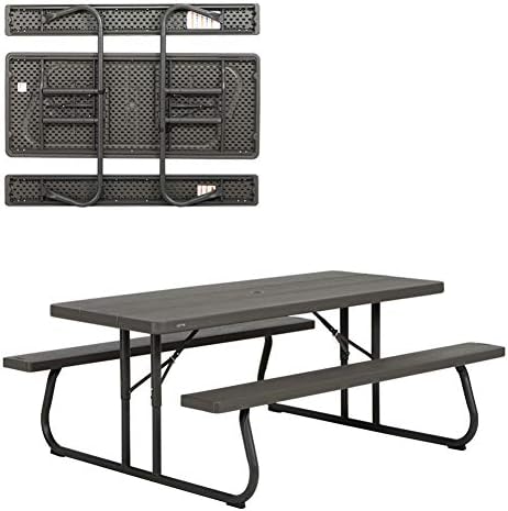 Lifetime 60112 6 ft (1.83 m) Picnic Table (Brown)