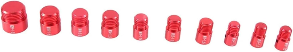VARNOK Nut and Bolt Thread Checker A96I - Nut and Bolt Thread Checker and Metric Nut and Bolt Identification Gauge Set, 36 Male/Female Nut and Bolt Size Gauges