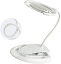 Magnifying Glass Magnifying Magnifier Glass 8X/ 3X with Light on Stand Clamp Arm Hands Free Illuminated Glass Table Desk Lamp Stand Clip on for Reading Hobbies/A Gift of Love Efficency