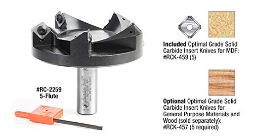 Amana Tool - 5 Fl Spoilboard 3/4' Shank (RC-2259), Industrial Grade
