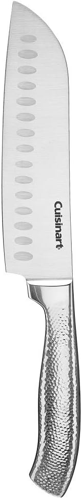 Cuisinart Classic High-Carbon Hammered Stainless Steel Forged Knife Set With Sheath Blade Gaurds (17-Piece Set)