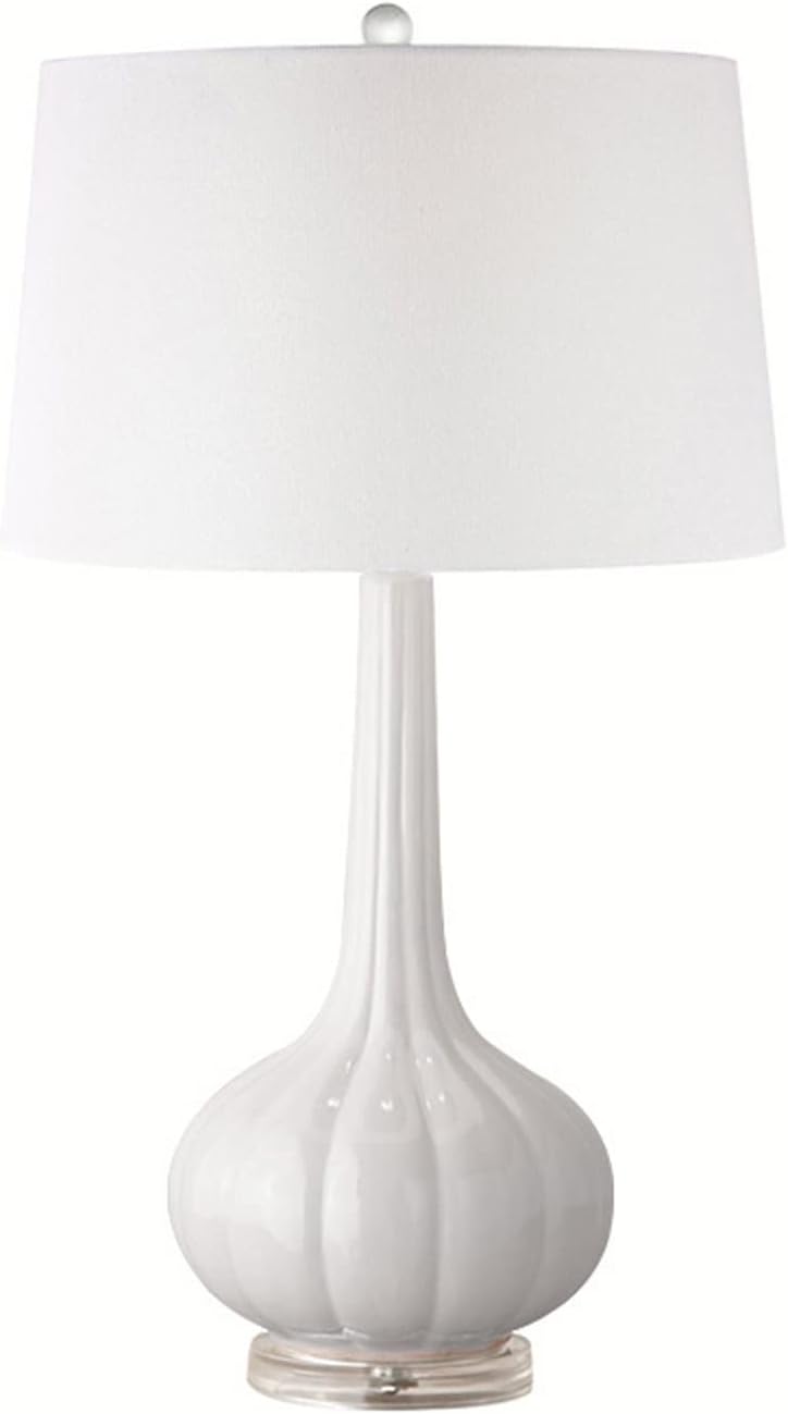 LED Desk Lamp American Table Lamps Glass Bedside Table Lamps with Fabric Lampshade Modern Nightstand Lamps for Home Office Study Lamp, 26' H Table Lamp Reading Lamp (Color : White)