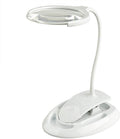 Magnifying Glass Clamp Lamp:Dimmable LED Lens, 3X 8X Adjustable Swivel Arm Utility Light,Desk Magnifying Glass