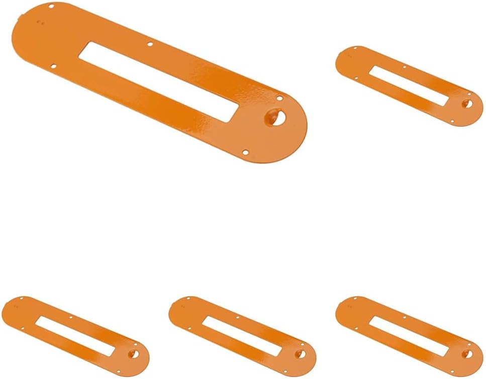 POWERTEC 71420 Table Saw Dado Insert Compatible with Ridgid R4512 10 inch Cast Iron Table Saw, Oranage (Pack of 5)