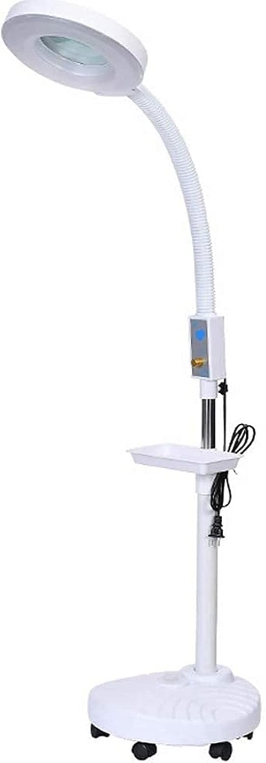 Magnifying Glass,Magnifier Magnifying Magnifier Lamp 360° Rotatable Floor Standing Magnifying Lamp with 8X Light Salon Spa Beauty Tattoo
