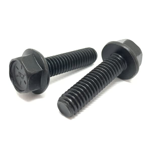 (1200 Pieces) 5/16-24x3/4' Grade 8 Hex Flange Bolts Screws UNF Fine Full Threads Phos & Oil