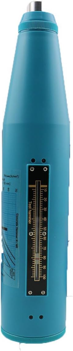 Concrete Rebound Hammer Tester Portable Schmidt Hammer Resiliometer Test Meter with the Scope of 10 to 60Mpa for Building Panels Beams Columns Bridges Test