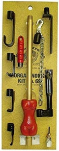 Morgan Mfg. No. 69 Girl Nokker Auto Body Slide Hammer with 9 Attachments, 9.5 lb. Slide Hammer, Red