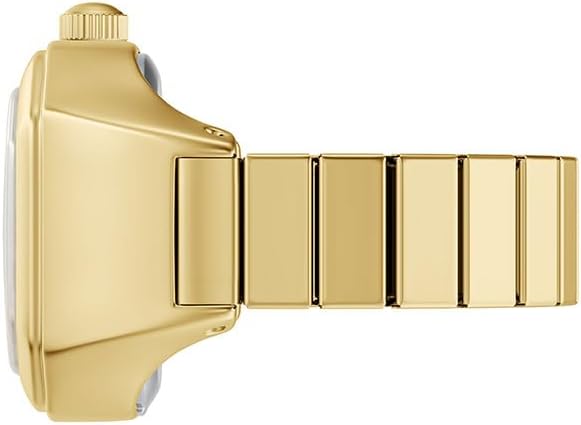 Fossil Women's Watch Ring, Quartz Stainless Steel Two-Hand Ring Watch for Women