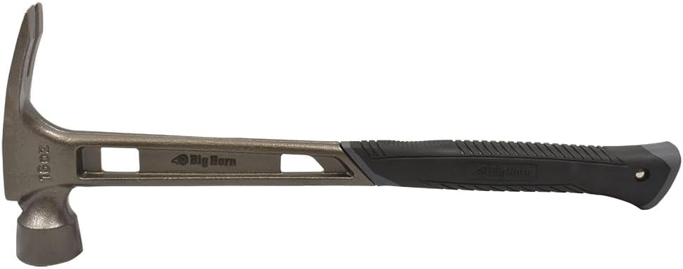 Big Horn 15152 16 Oz Tiger Titanium Framing Hammer With Straight Handle