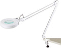 30 Led Magnifying Glass Clamp Lamp,5X Magnifier Lens,Metal Hose Adjustable Swivel Arm Utility Clamp Light for Desk, Table,Craft, Jewelry,Sewing