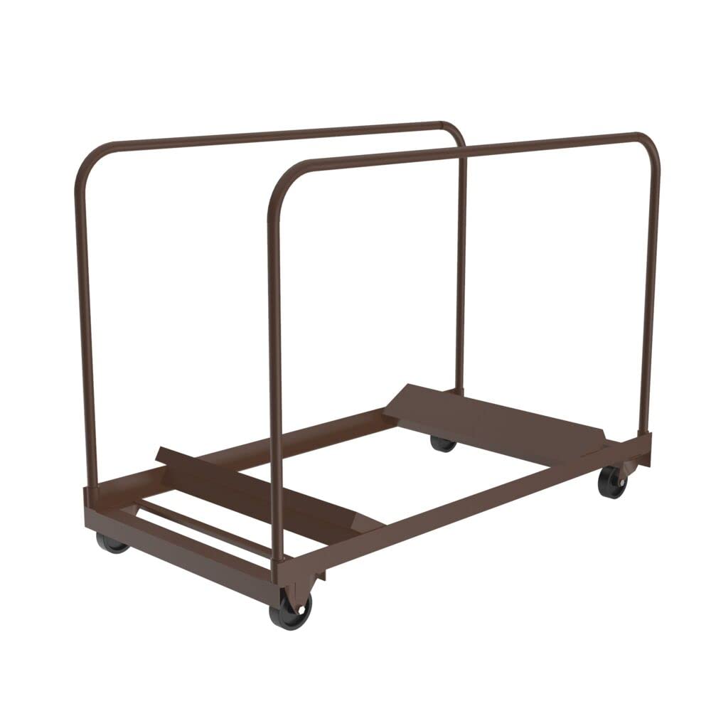 Correll Table Truck for 4', 5' and 6' Round Folding Tables, Holds up to 7-10 Tables, Edge Stacking, 28'x55', Commercial Duty Steel Construction