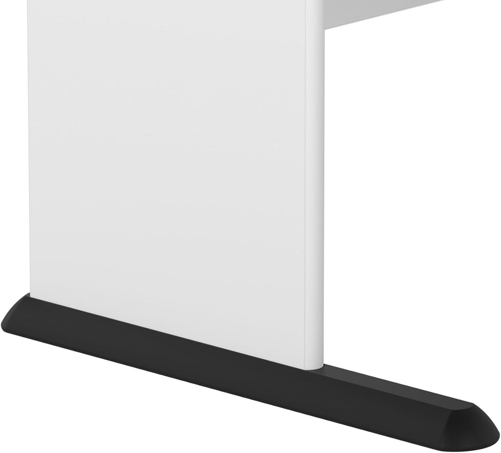 Bush Business Furniture Studio A 72W Computer Desk in White, 6 Foot Gaming and Work Table for Home or Professional Office