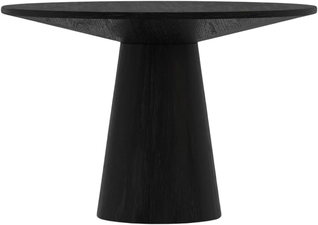 Alpine Furniture Cove 47 in. W Round Wood Dining Table in Black