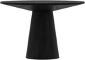 Alpine Furniture Cove 47 in. W Round Wood Dining Table in Black