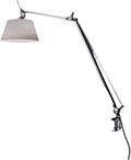 Artemide Tolomeo 75W E26 Silver Fiber Shade Aluminum Table Lamp with Clamp