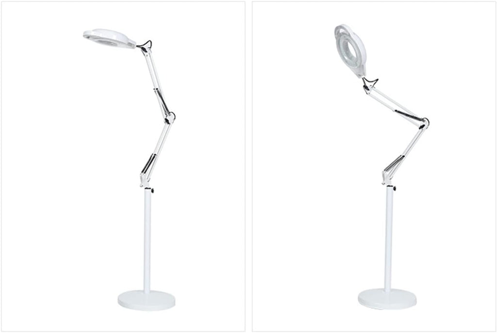 8X Beauty Magnifying Lamp, Flexible Adjustable Swivel Arm Beauty Salon Cold Light Tattoo Lamp Light for Skincare Beauty Manicure Tattoo Salon Spa
