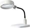 Magnifying Glass Magnifying Magnifier Glass with Light LED on Stand Clamp Arm Hands Free Illuminated Glass Table Desk Lamp Stand Clip on for Reading Hobbies/A Gift of Love Efficency