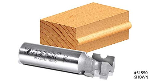 Amana Tool - 51566 Carbide Tipped Bullnose 3/4 Radius x 2-3/8 Dia x 2' x 1/2 Shank