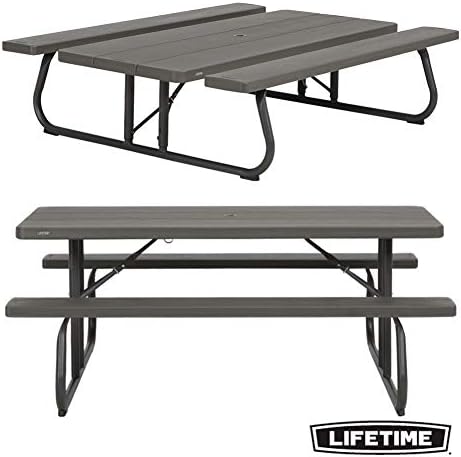 Lifetime 60112 6 ft (1.83 m) Picnic Table (Brown)
