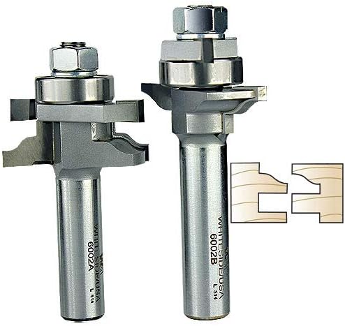 Whiteside Router Bits 6002X Ogee Stile and Rail Set for 7/32-Inch Plywood with 1/2-Inch Shank