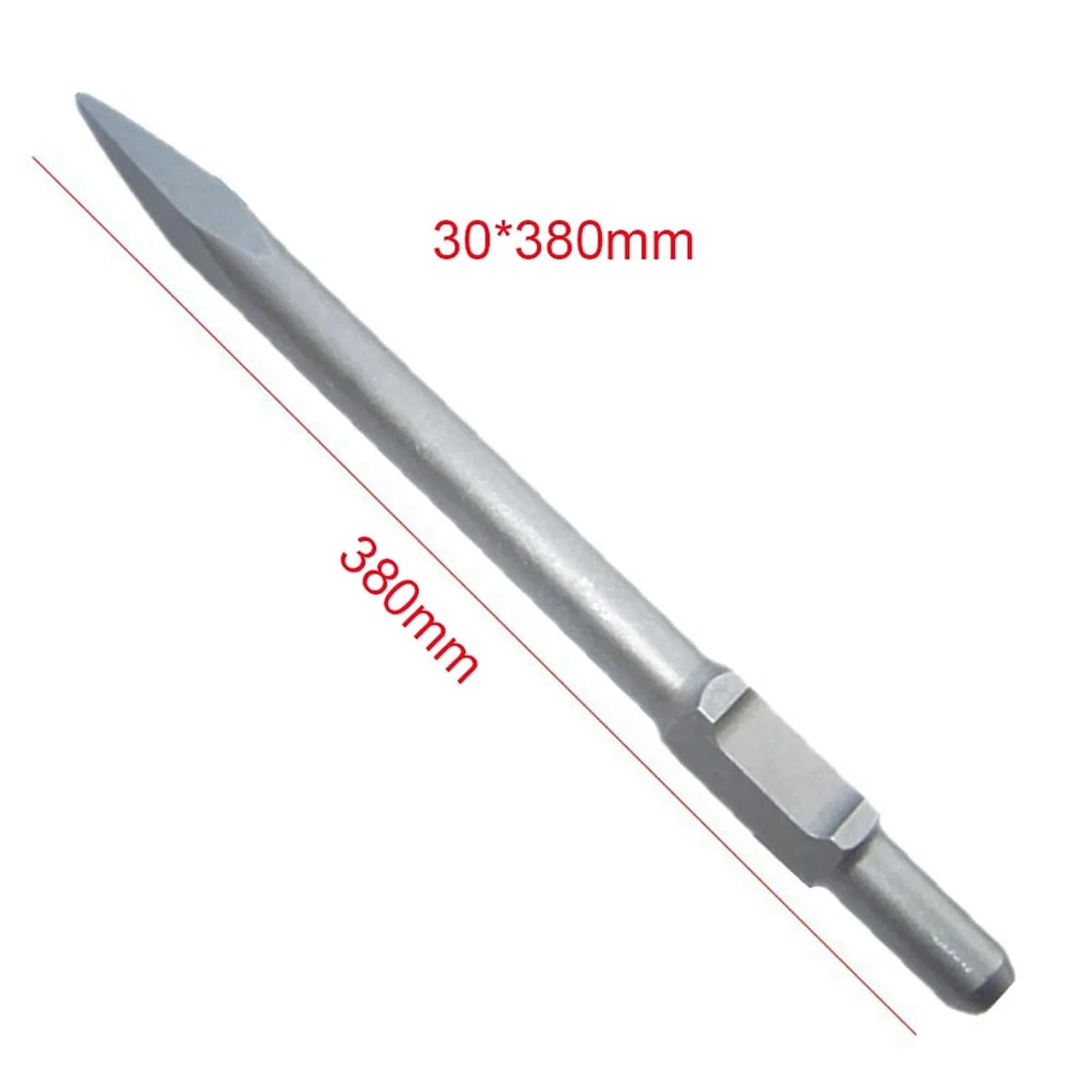 Electric Hammer Impact Drill Round/Hexagonal/Five Pit/65A Shank Tip/Flat Chisel Electric Hammer 1Pcs(Ivory)