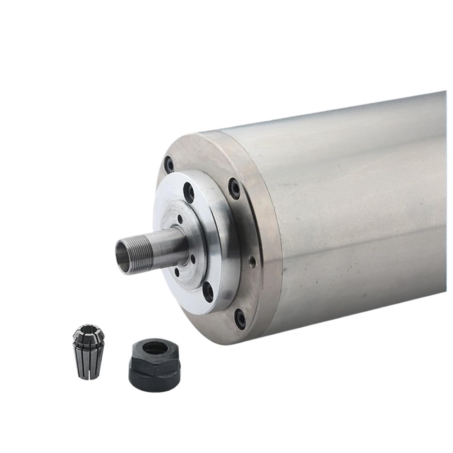DIY Water-Cooled Motor 1.5KW ER11 Woodworking 220V 380V 4 Bearings for Router Engraving(1.5KW 220V)