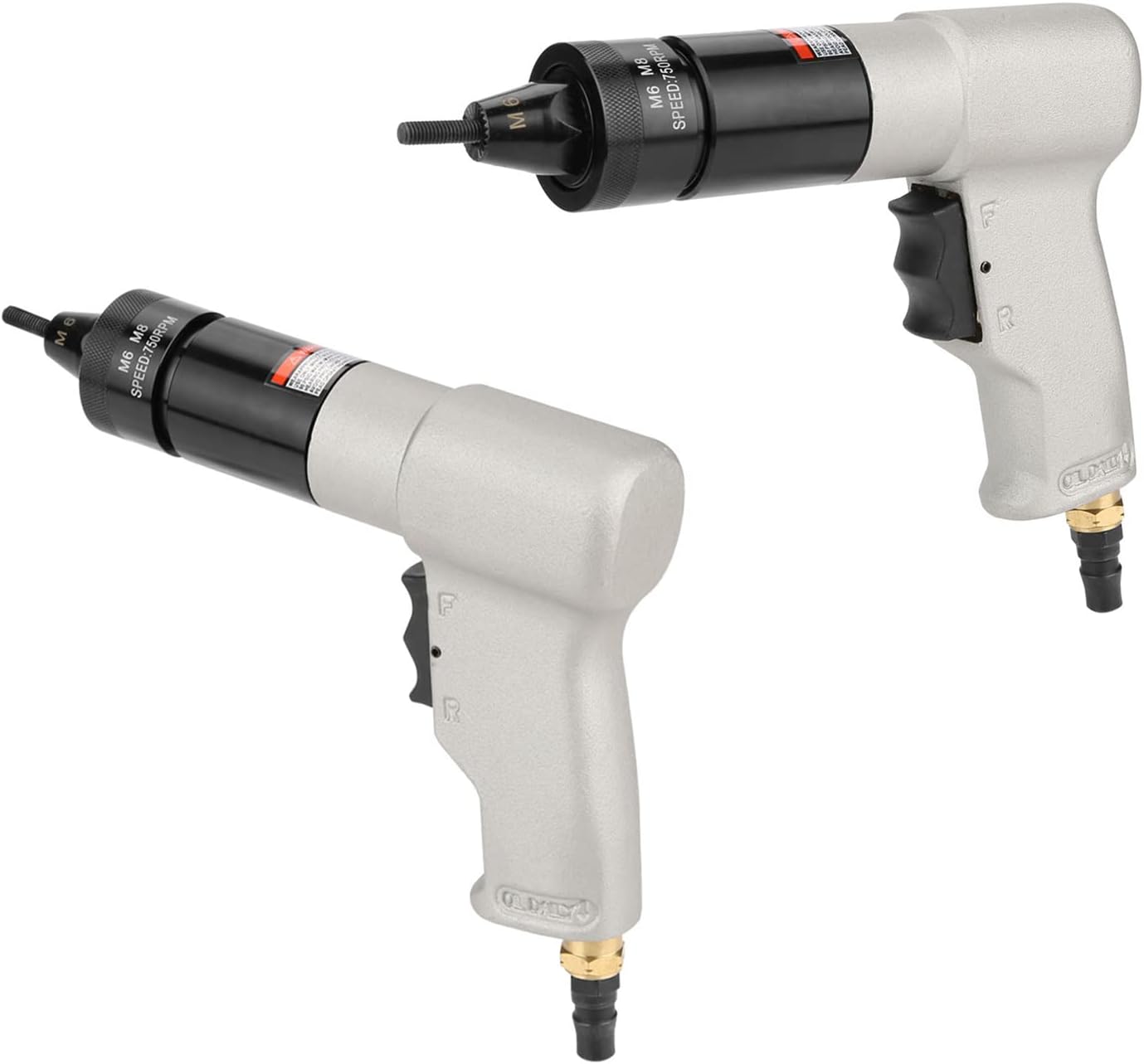 Air Rivet Gun, Metal 1/4 Inlet Port Pneumatic Riveting Gun Pull Nut Automatic Air Riveter Nut Gun Tool 220x180mm (M6/M8 KP-7322)