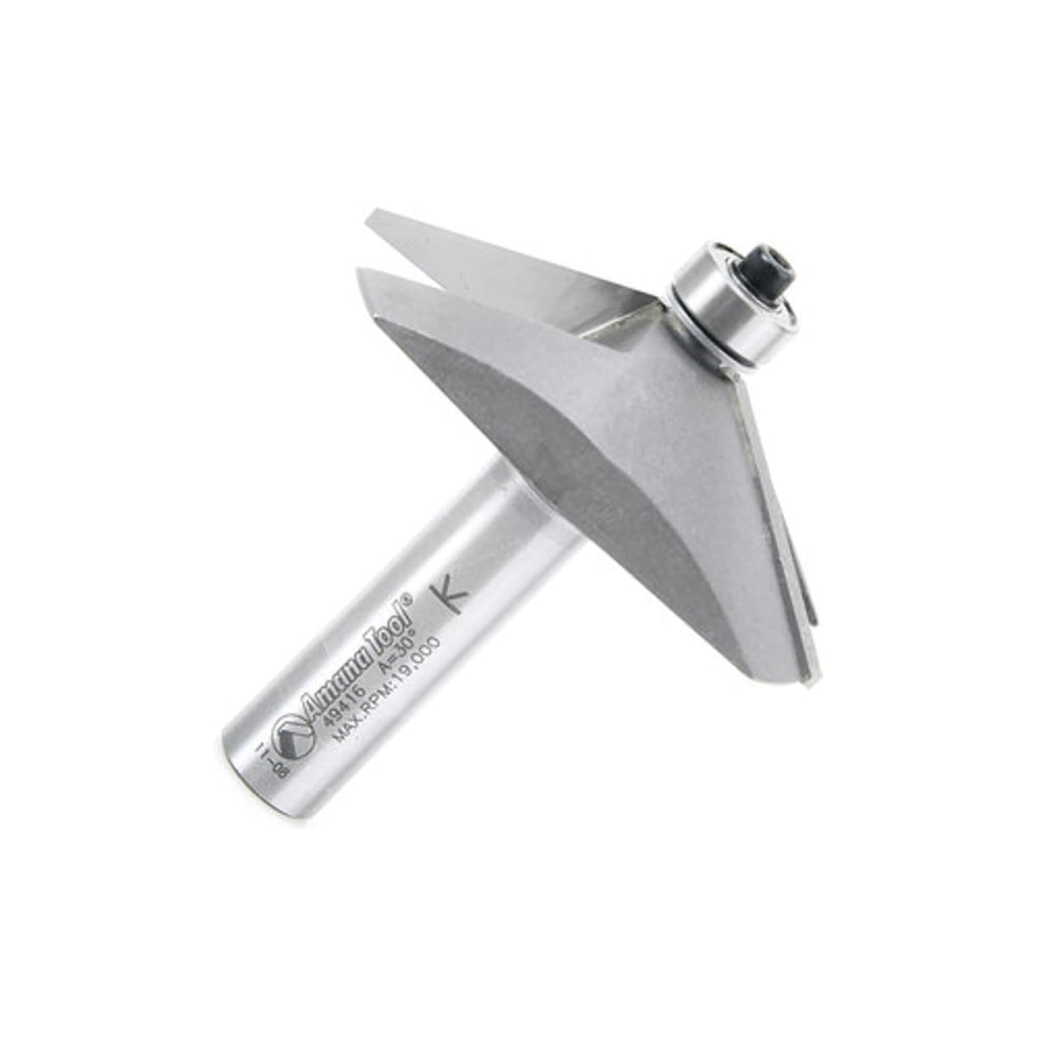 Amana Tool - 49416 Carbide Tipped Chamfer 60° x 2-1/2 Dia x 11/16 x 1/2' Shank