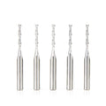 Amana Tool 46125-5, 5-Pack SC Spiral Plunge 1/8 D x 13/16 CH x 1/4 SHK x 2-1/2 Inch Long 2 Flute Up-Cut Router Bits