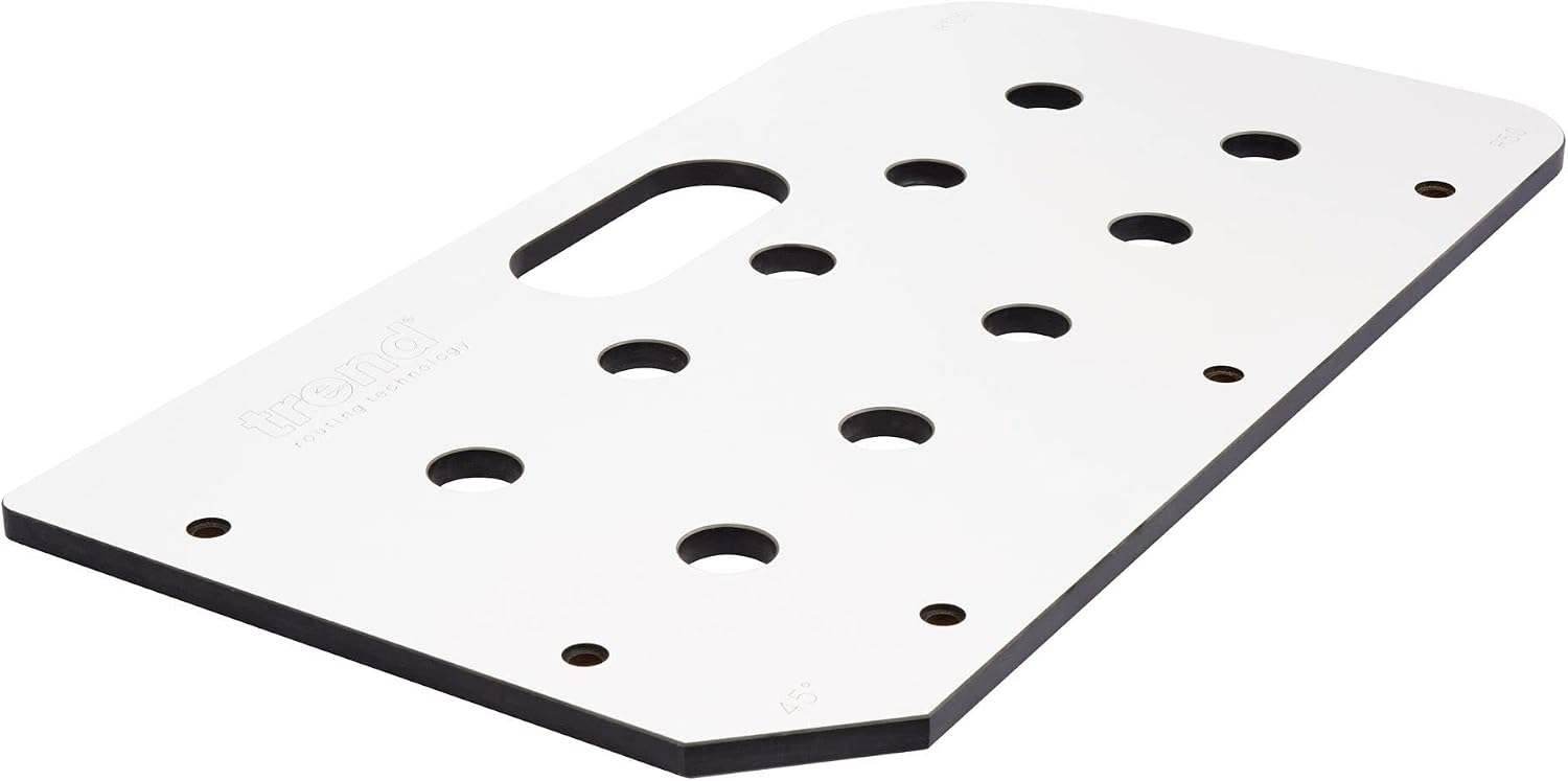 Trend Multi-Functional Table Routing Jig, MFT Style Countertops, Plunge Router Compatible, Durable Material, Corner Radii & 45 Degree End Cut, MFT/JIG