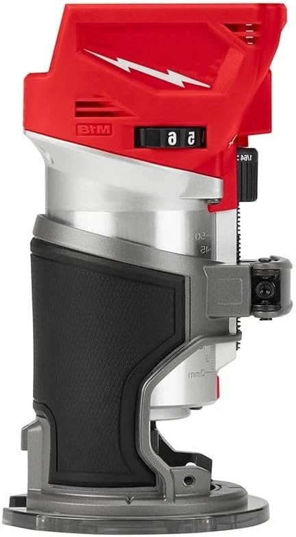 2723-20 Brushless Router for Milwaukee M18 FUEL 18V Cordless Fixed Base Compact Router Length 4.79in Width 3.23in Height 6.86in - Red/Black