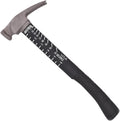 Boss Hammer 12 oz. Construction Grade Ti64 Titanium Hammer with Tough-Fiber Shock-Absorbing Fiberglass Handle - No-Slip Grip, Milled Faced - Made in USA - BH12TIPFM