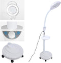 8X Vertical Beauty Magnifying Lamp LED Cold Light Lamp, Floor Stand Magnifier Light with Adjustable Height Stand for Salon Tattoo Makeup Detailed Care & Illumination