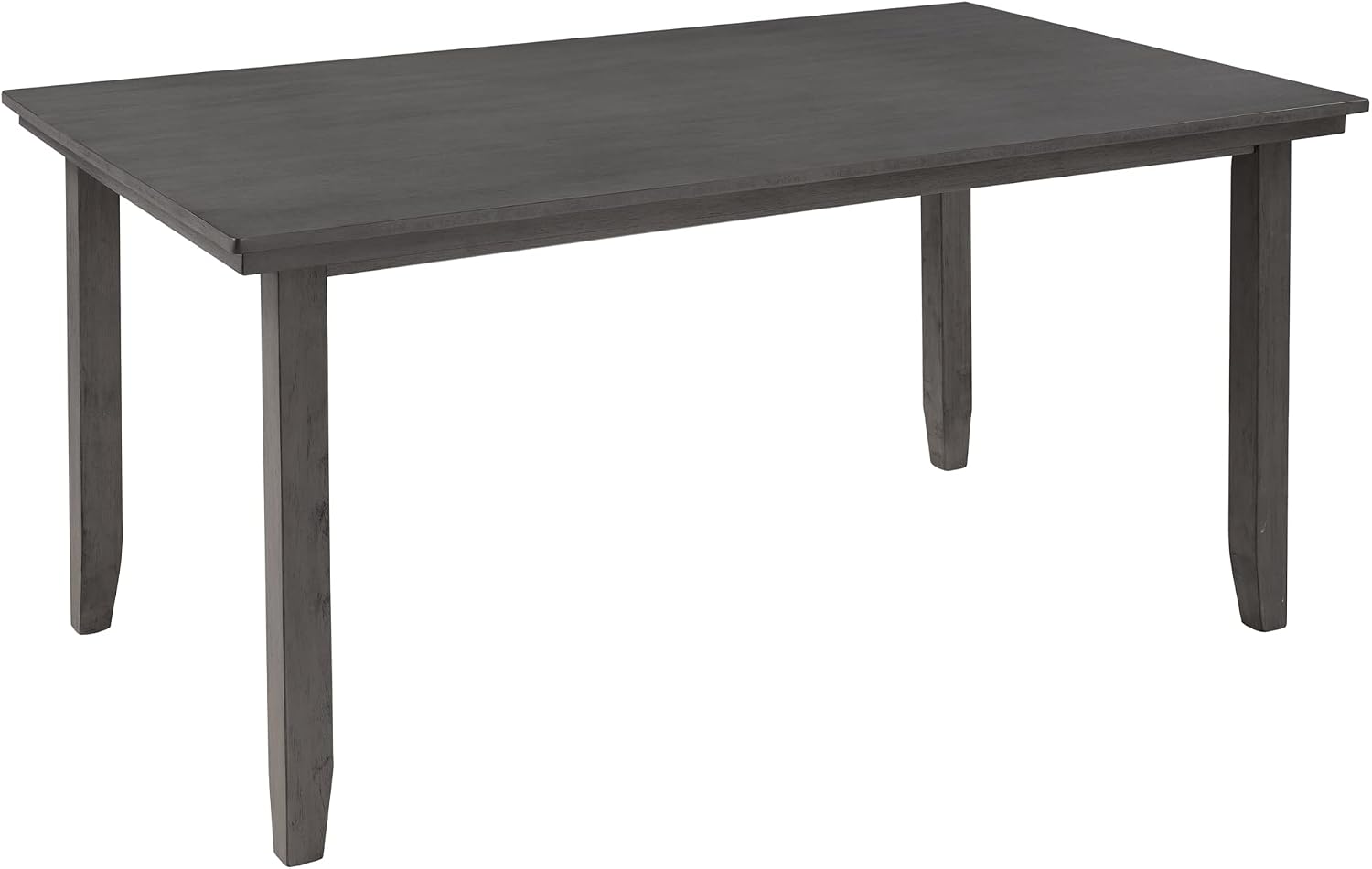 Harper & Bright Designs 6 Pieces Wooden Dining Table Set, Rectangle Table and 4 Chairs with Bench with Cushion, Kitchen Table Chairs Set for 6 Persons, Dining Room Set (Gray)