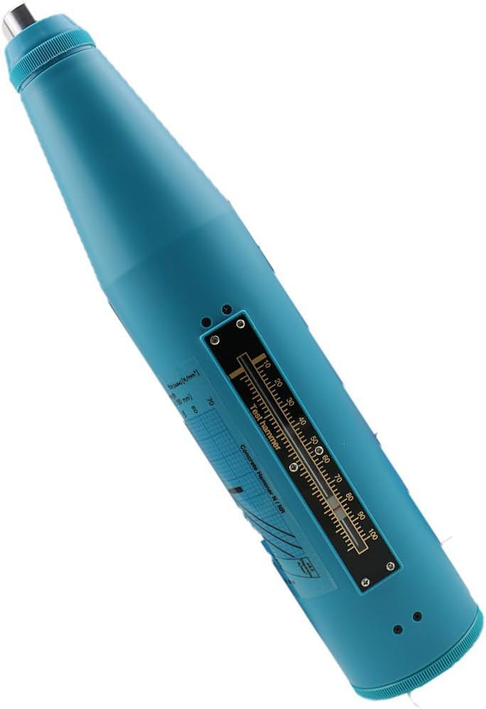 Concrete Rebound Hammer Tester Portable Schmidt Hammer Resiliometer Test Meter with the Scope of 10 to 60Mpa for Building Panels Beams Columns Bridges Test
