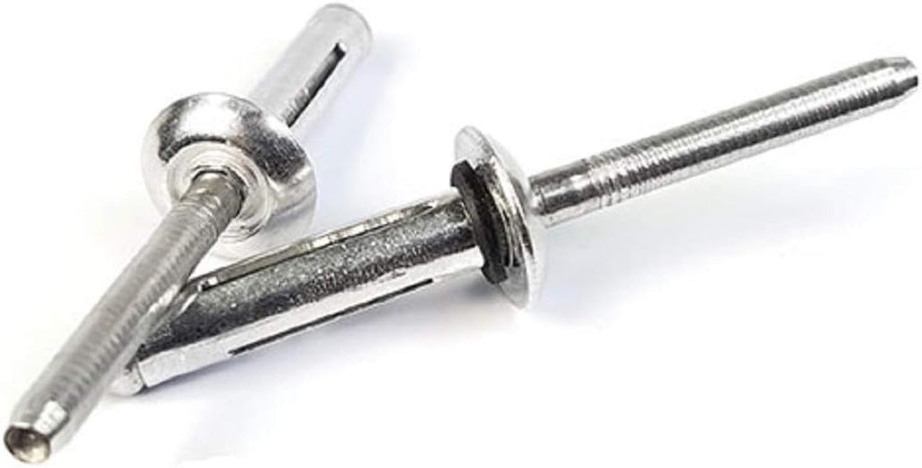 Aluminum Tri-Fold Recessed Crown Dome Head Pop Rivets with Sealing Washer #8-4 x 1/4' QTY 100