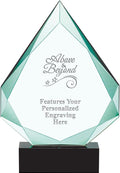 Crown Awards Personalized Crystal Trophy, 13' Engraved Legacy Jade Crystal Award Prime
