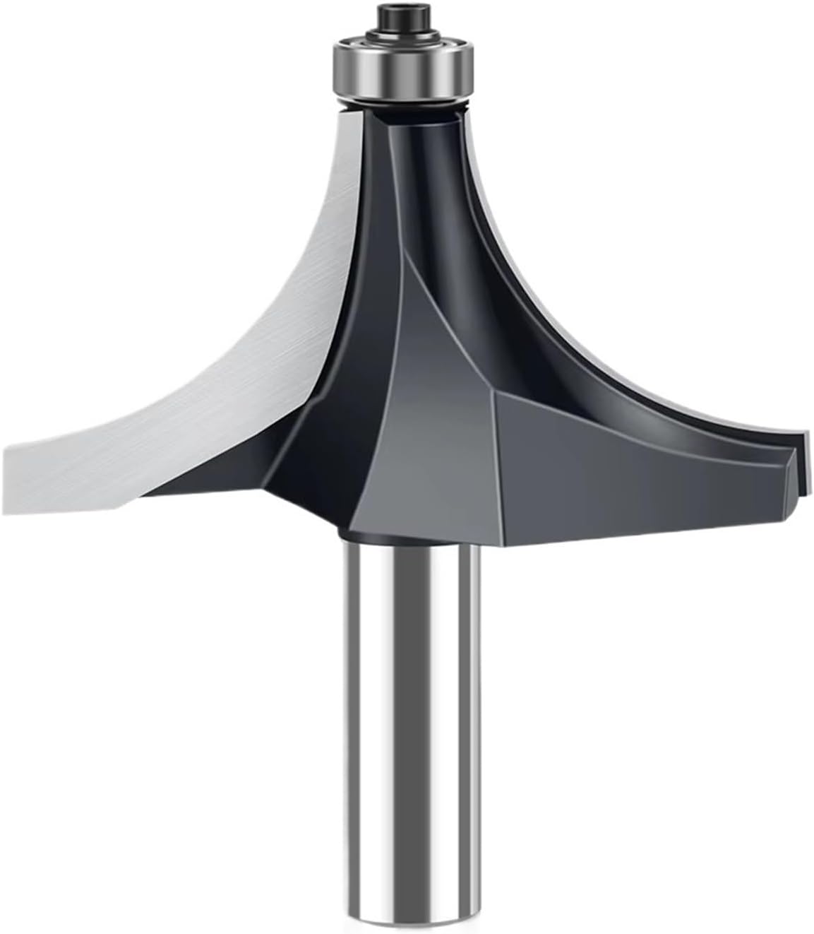 Milling machines, 1pc 12mm Shank Corner Round Over Router Bit With Bearing Tungsten Carbide Milling Cutter Woodworking Tools(12x69.9mm)