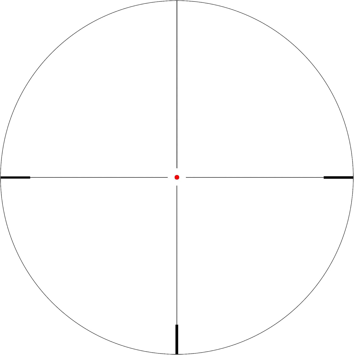 Hammers 1-5X24 Lightweight 30mm Tube Clean View Low Light Profile Quick Action Dot Reticle Rifle Scope w/One Piece Offset Mount