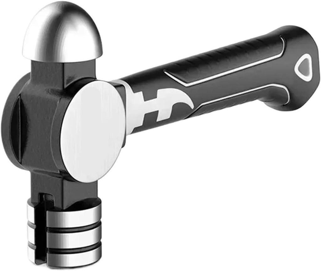 Heavy Duty Short Handle Octagonal Hammer High Carbon Steel Hand Tool Nail Hammer for Carpenter Woodworking(A)
